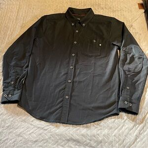 Marmot corduroy elbow patch button down shirt mens‎ medium NWOT black